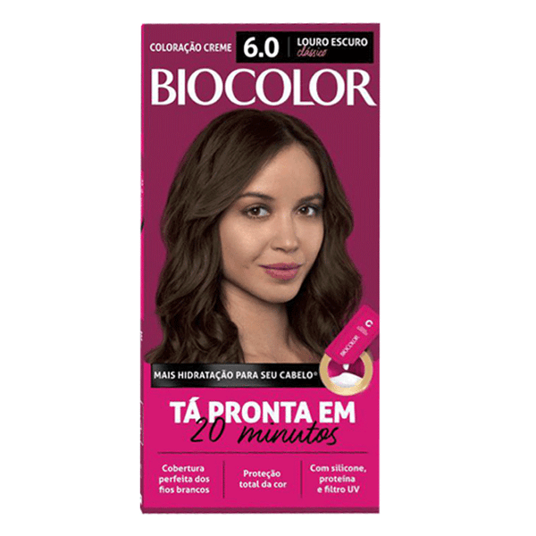 Tinta de Cabelo Biocolor Mini Kit 6.0 Louro Escuro Clássico