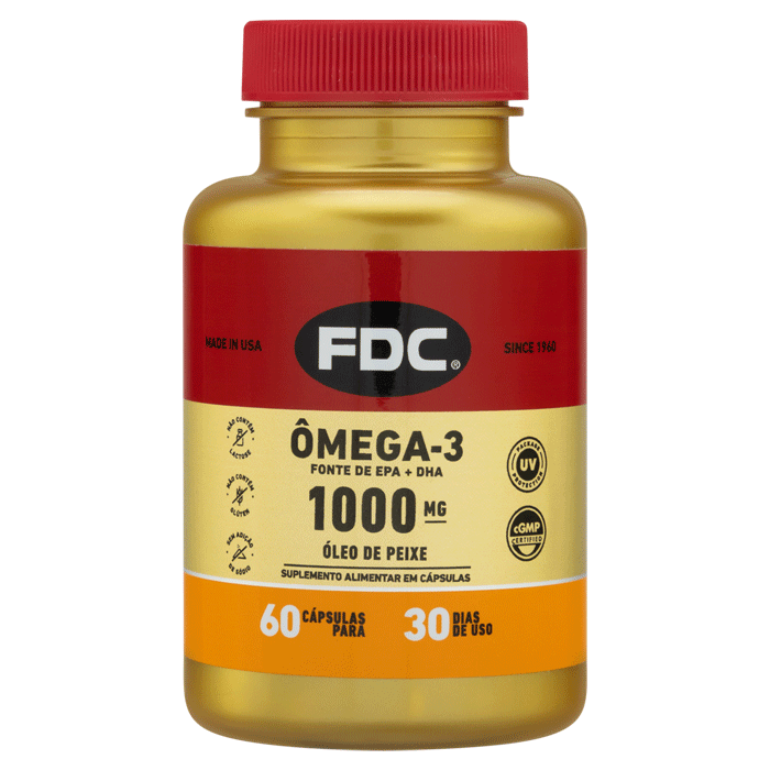 Ômega 3 FDC 1000mg 60 cápsulas