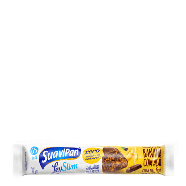 Barra de Frutas Suavipan Banana Zero Açúcar 20g