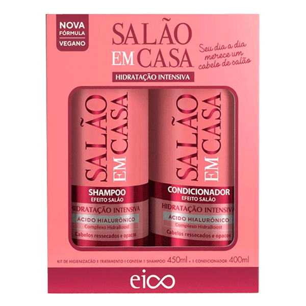 Kit Shampoo Eico Salão em Casa Hidratação Intensiva 450ml