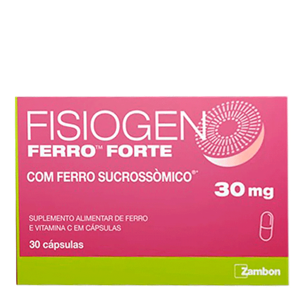 Suplemento Alimentar Fisiogen Ferro Forte 30 Cápsulas