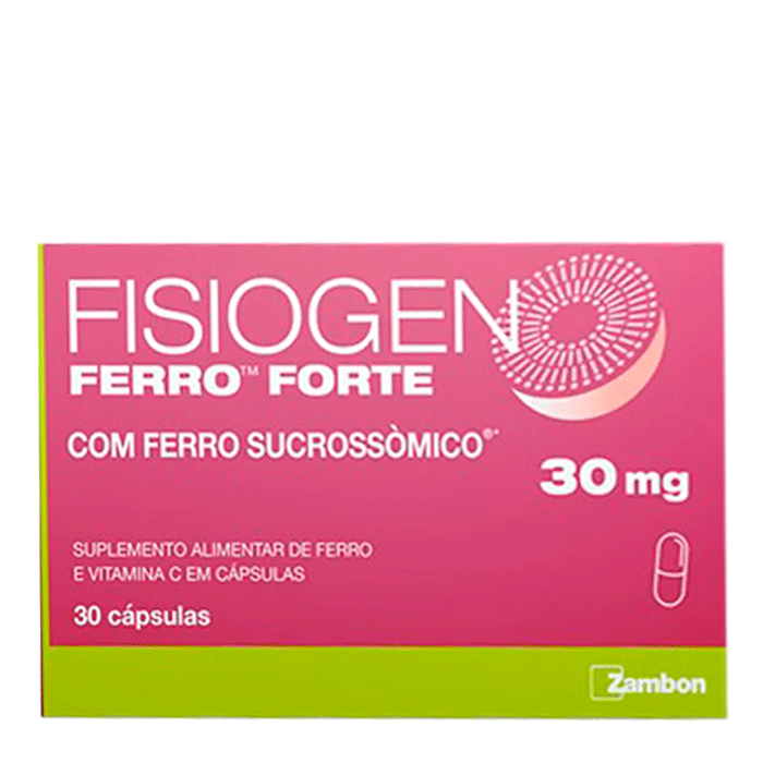 Suplemento Alimentar Fisiogen Ferro Forte 30 Cápsulas