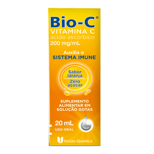 Vitamina C Bio-C 200Mg União Química 20Ml Gotas