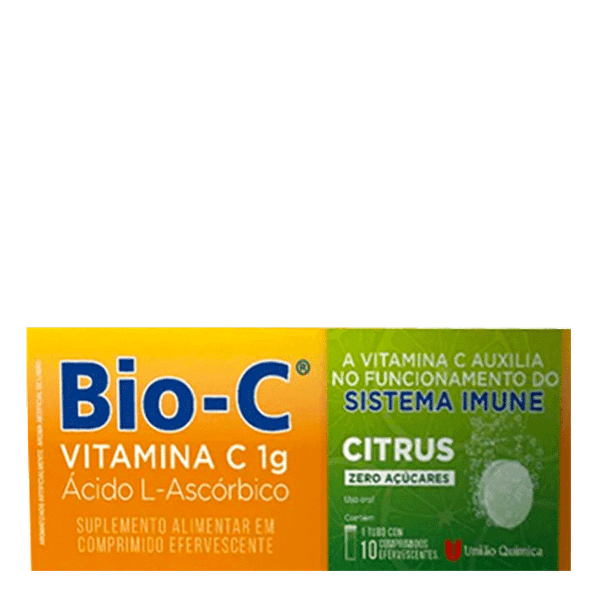 Suplemento Vitamínico Bio-C Vitamina C 1g Citrus 10 Comprimidos Efervescente