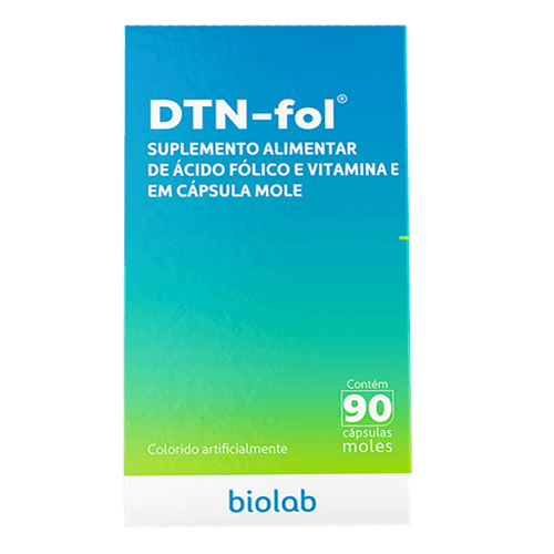 Suplemento Alimentar Dtn-Fol 400Mcg/10Mg Biolab 90 Cápsulas Moles