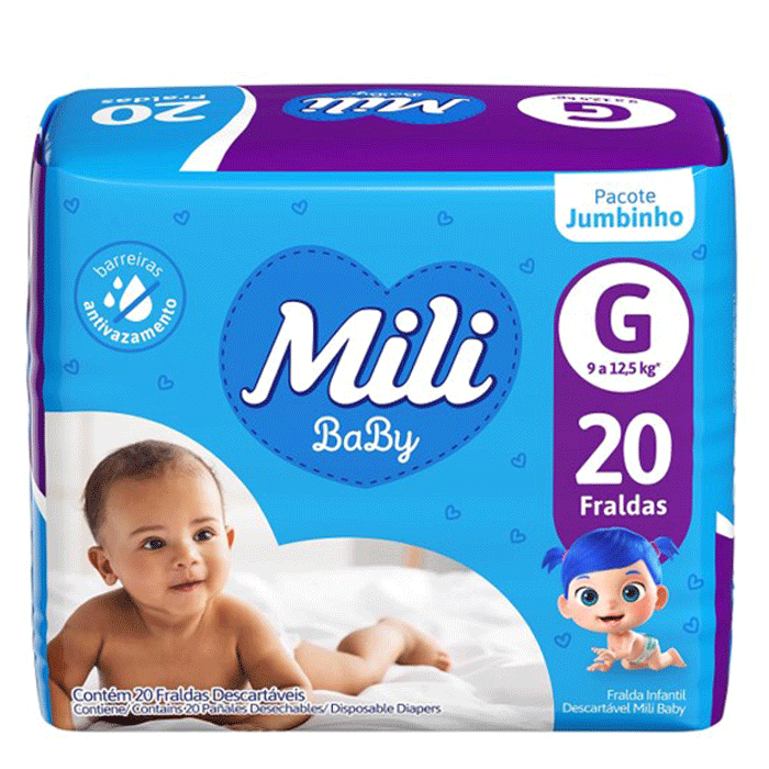 Fralda Mili Baby XXG 16 Unidades - Drogaria Sao Paulo