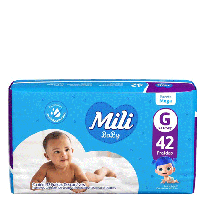 Fralda Mili Baby G 42 Unidades