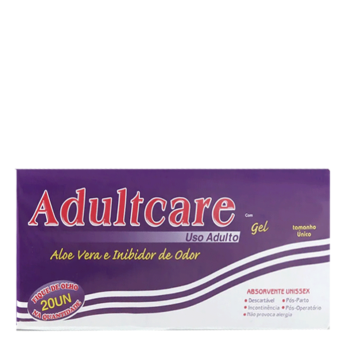 Absorvente Geriátrico Adultcare 20 unidades