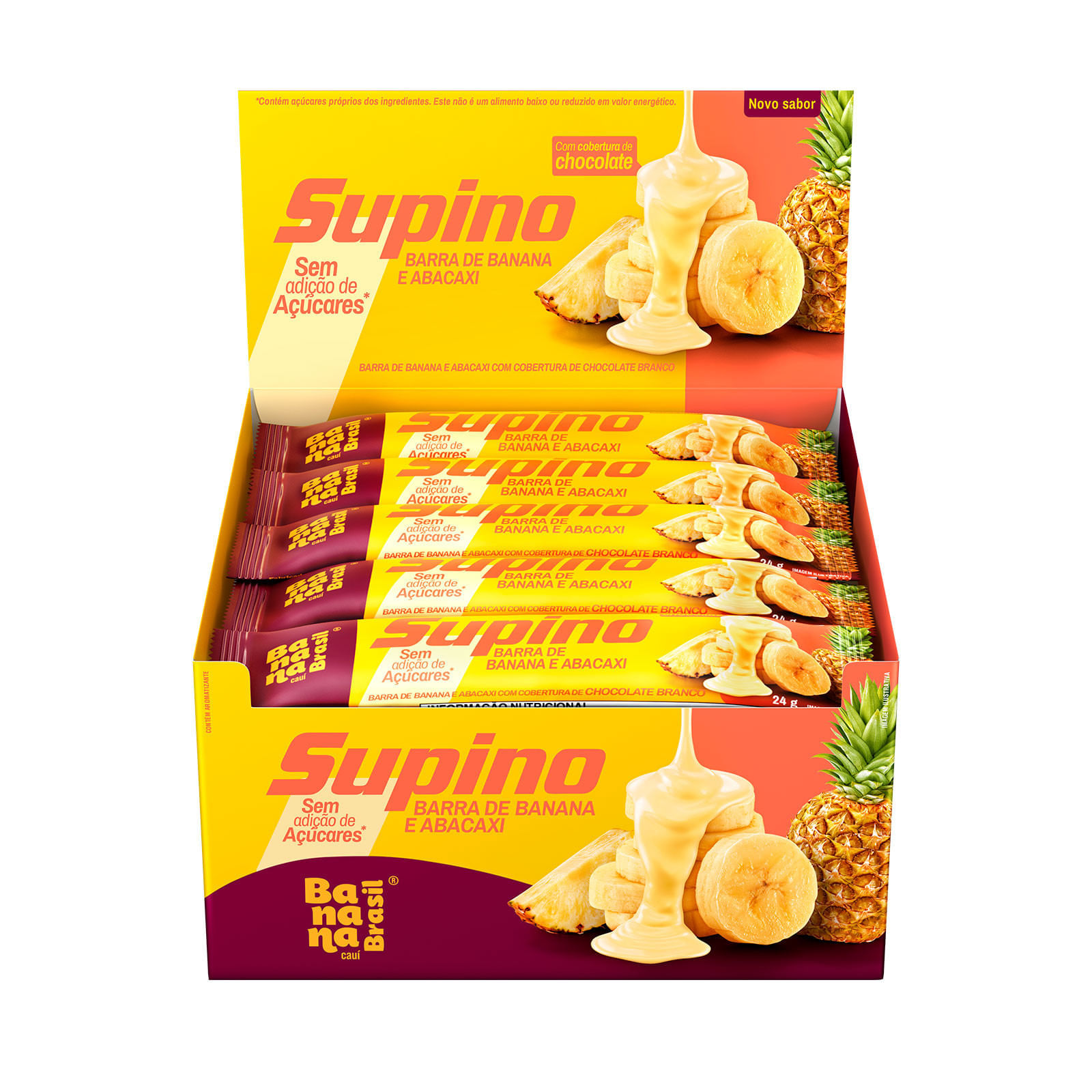 RITTER BANANA E COBERTURA CHOCOLATE