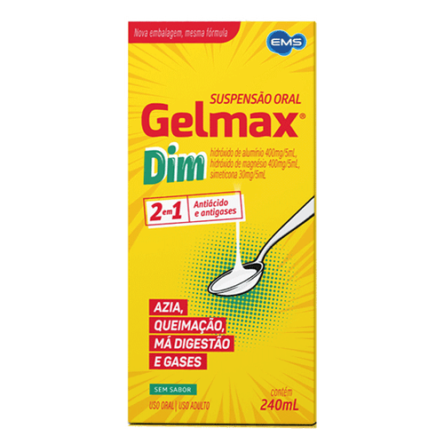 Antiácido Gelmax 240Ml Suspensão Oral