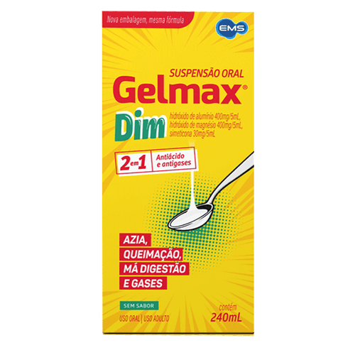 Antiácido Gelmax Dim 240Ml Suspenção Oral