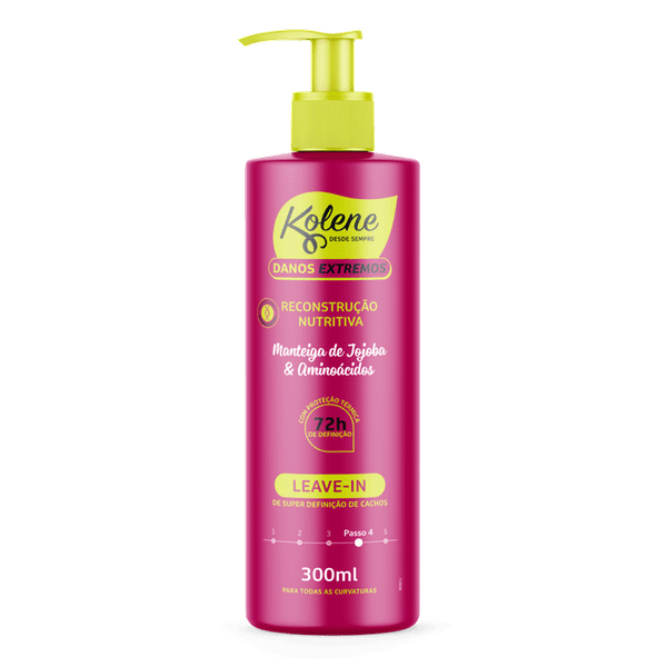 Leave-In Kolene Danos Extremos Super Reconstrução Nutritiva 300ml
