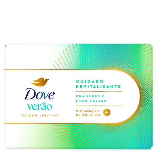 Sabonete Em Barra Dove Verão Cuidado Revitalizante Chá Verde E Lírio Fresco 90G