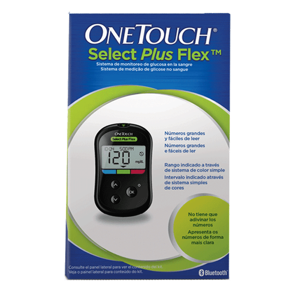 Sistema Monitor de Glicose Onetouch Select Plus Flex 1 Unidade