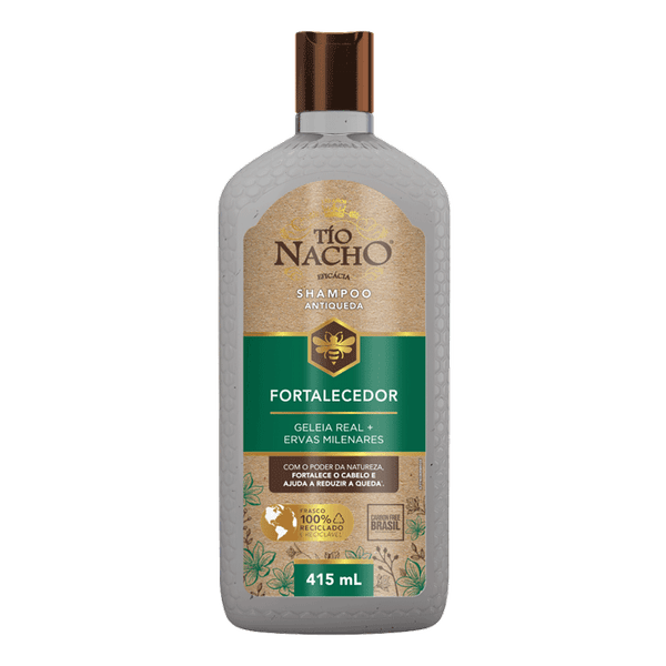 Shampoo Tio Nacho Fortalecedor com Ervas Milenares com Geleia Real 415ml