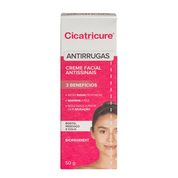 Creme Cicatricure Gel Antissinais Diurno FPS 30 Reduz Rugas Profundas e Perda de Firmeza 50g