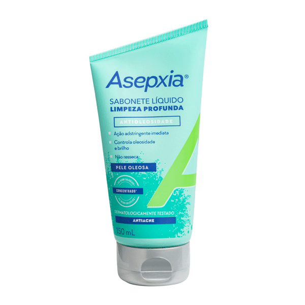 Sabonete Líquido Asepxia Limpeza Profunda Antioleosidade 150ml