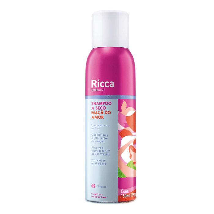 Shampoo a Seco Ricca Love Is In The Hair Maçã do Amor 150ml