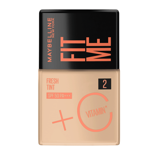 Base Líquida Maybelline Fit Me Fresh Tint FPS50 Cor 02 Vitamina C 30ml