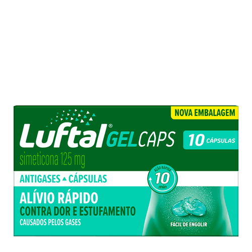 Antigases Luftal Gel Caps 125Mg 10 Cápsulas Gelatinosas Moles