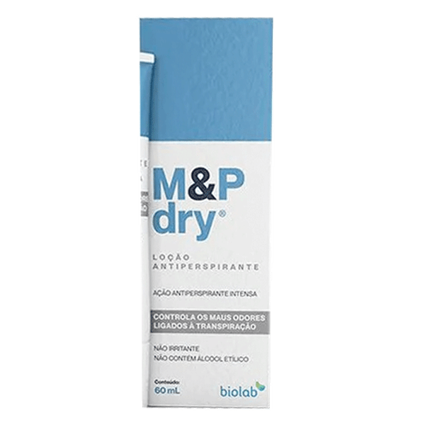 Loção Antiperspirante para Mãos e Pés M&P Dry 60ml