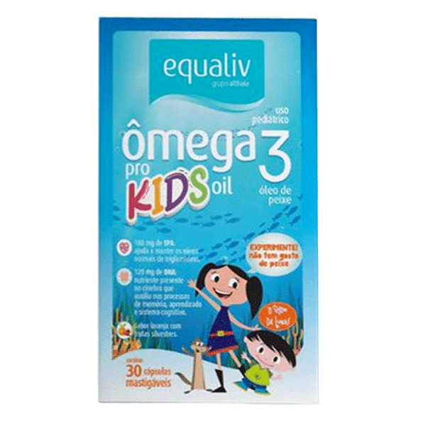 Ômega 3 Equaliv Kids 30 Cápsulas Mastigáveis