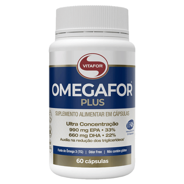 Ômega 3 Vitafor Omegafor Plus 60 Cápsulas