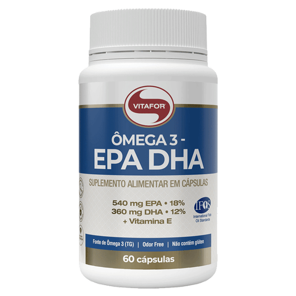 Ômega 3 + Vitamina E Vitafor 60 Cápsulas