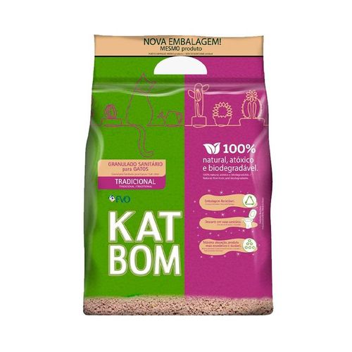 Areia Higiênica Katbom Natural - 3kg Areia Higiênica Katbom Natural - 3kg