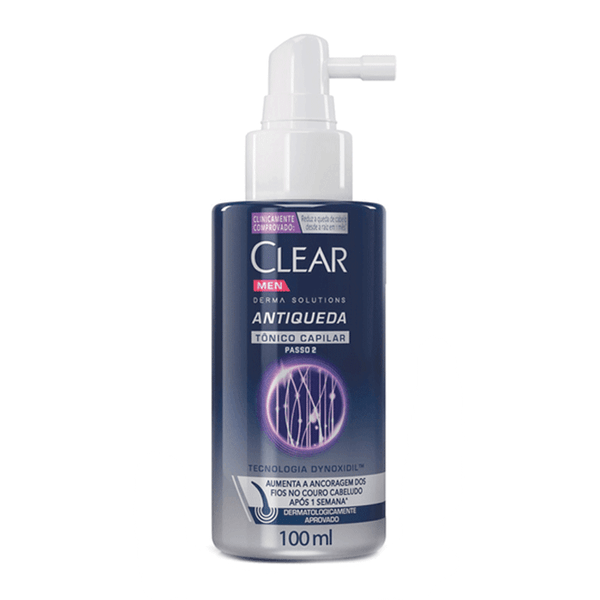 Tônico Capilar Antiqueda Clear Men Derma Solutions 100ml