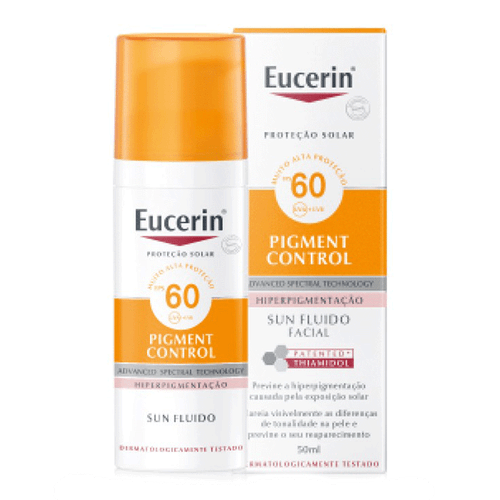 Protetor Solar Facial Eucerin Fps 60 Sun Pigment Control Antimanchas 50Ml Fluido