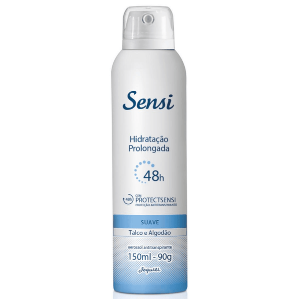 Desodorante Antitranspirante Sensi Suave Aerossol Feminino Jequiti Talco e Algodão - 1 un