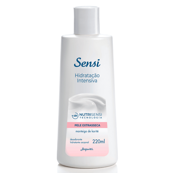 Desodorante Hidratante Corporal Sensi Hidratação Intensiva Pele Extrasseca Jequiti 220 ml