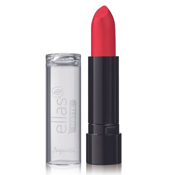Batom Matte Ellas Jequiti Vermelho Luxo 3,5 g
