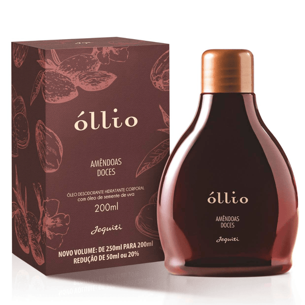 Óleo Desodorante Hidratante Corporal Óllio Fascinante Amêndoas Doces Jequiti 200 ml