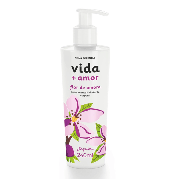 Desodorante Hidratante Corporal Vida + Amor Flor de Amora Jequiti 240 ml