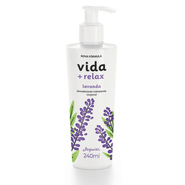 Desodorante Hidratante Corporal Vida + Relax Lavanda Jequiti 240 ml