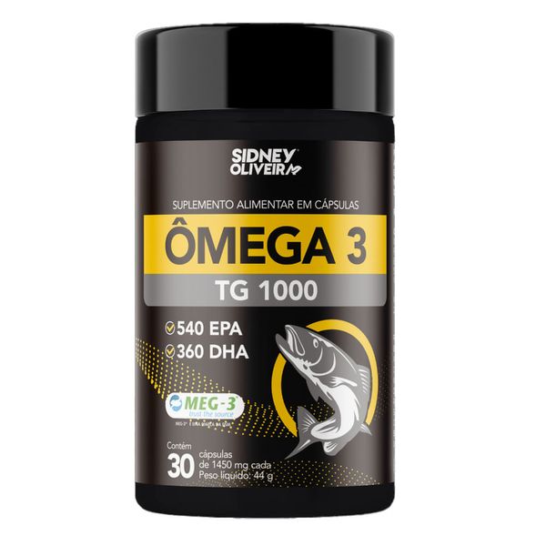 Omega 3, 1000mg 30 Capsulas Sidney Oliveira Jequiti 30 Capsulas