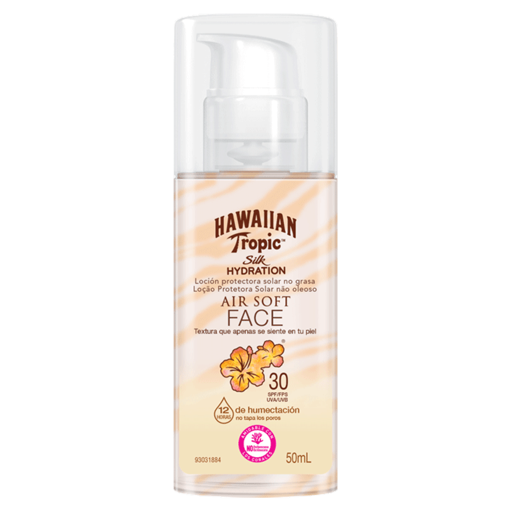 Protetor Solar Facial Hawaiian Tropic FPS 30 Silk Hydration 50ml ...