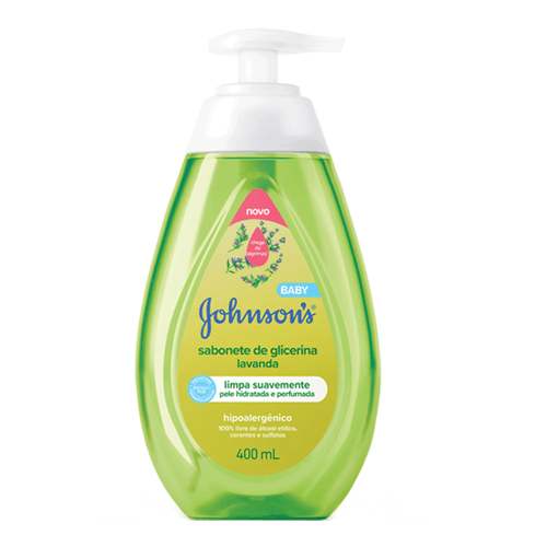Sabonete Líquido Johnson's Baby Glicerina Lavanda 400Ml