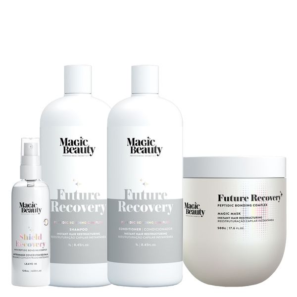 Kit Magic Beauty Future Recovery Shampoo 1000ml + Condicionador 1000ml + Máscara 500g + Leave-In Shield 120ml