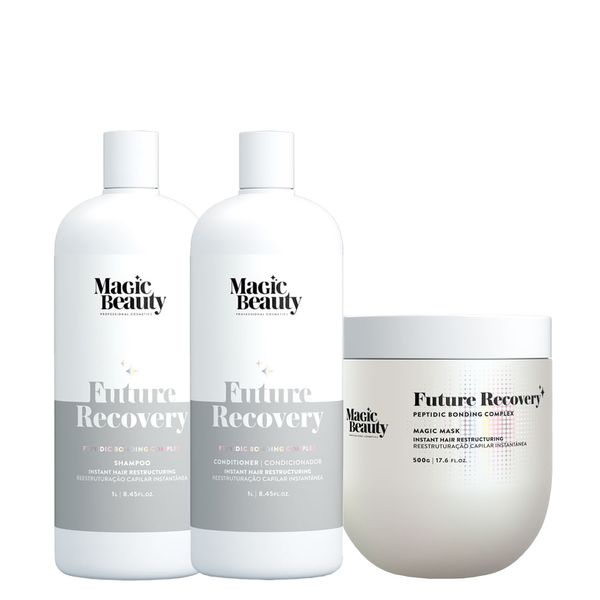 Kit Magic Beauty Future Recovery Shampoo 1000ml + Condicionador 1000ml + Máscara 500g