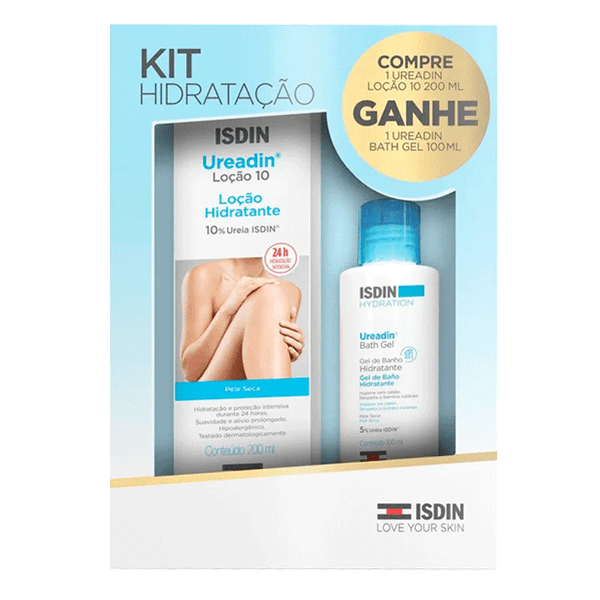 Kit ISDIN Ureadin Loção Corporal 200ml + Bath Gel 100ml