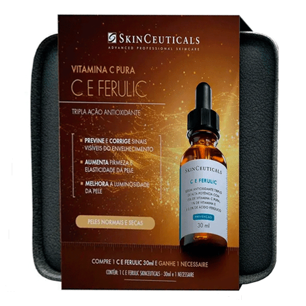 Kit Sérum SkinCeuticals Anti-Idade C e Ferulic 30ml + Necessaire