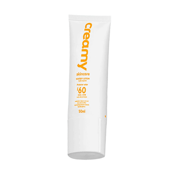 Protetor Solar Facial Creamy Skincare FPS60 Loção Aquosa 50ml