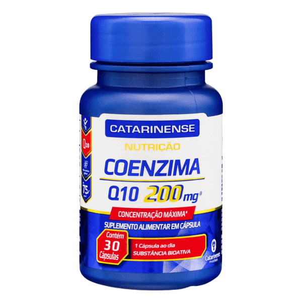 Coenzima Q10 200mg Catarinense Nutrição 30 Cápsulas