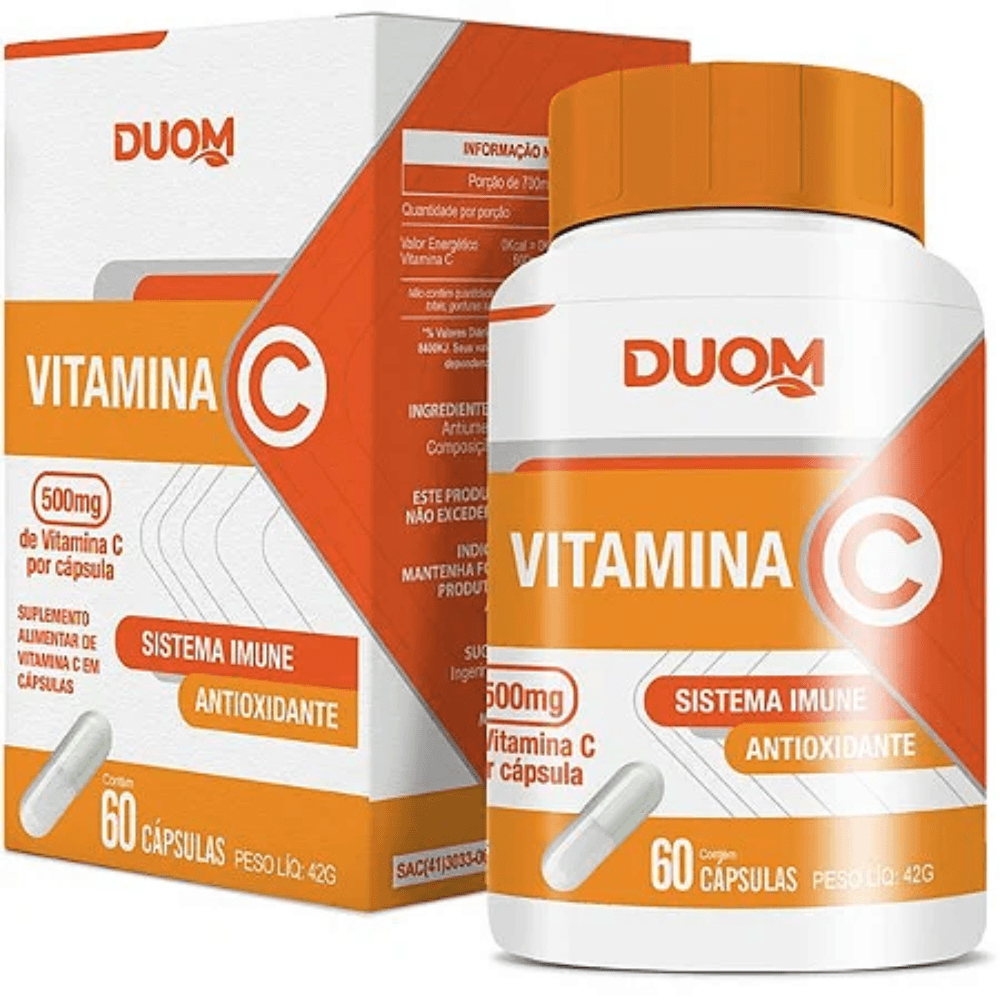 Vitamina C 500mg C/60 Cápsulas - Duom