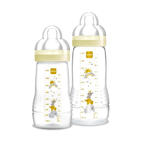 Kit 2 Mamadeiras Easy Active 270/330ml 2m+ Neutra - MAM