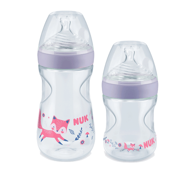Kit 2 Mamadeiras Smart Flow 150/270ml Rosa Essence NUK