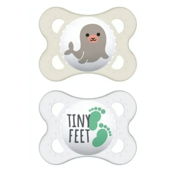 Kit 2 Chupetas 0M+ Bichinhos Sayings Neutra - MAM